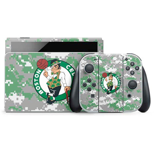 NBA Boston Celtics Digi Camo Nintendo Skins